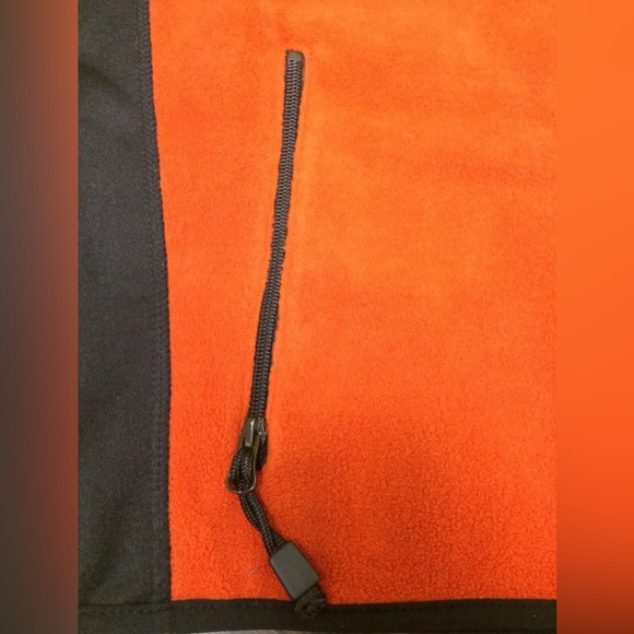 American Eagle Outfitters AE Performance XL Vest Fleece Full Zip Rust Orange - Picture 7 of 8
